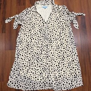 She + Sky Black and White Polka Dot Dress